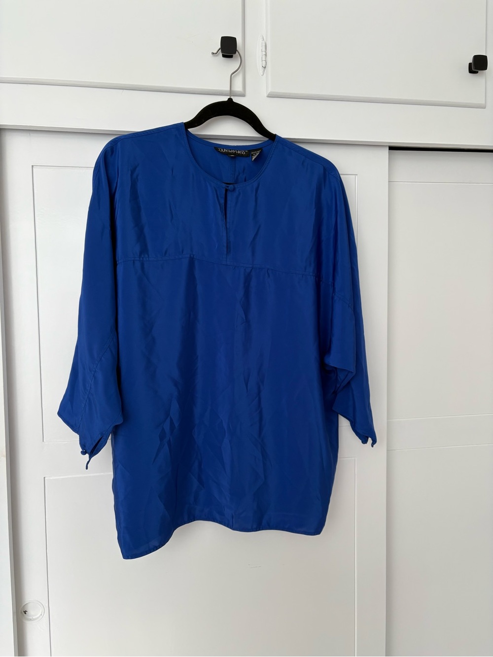 Counterparts Cobalt Blue Relaxed Pullover Blouse